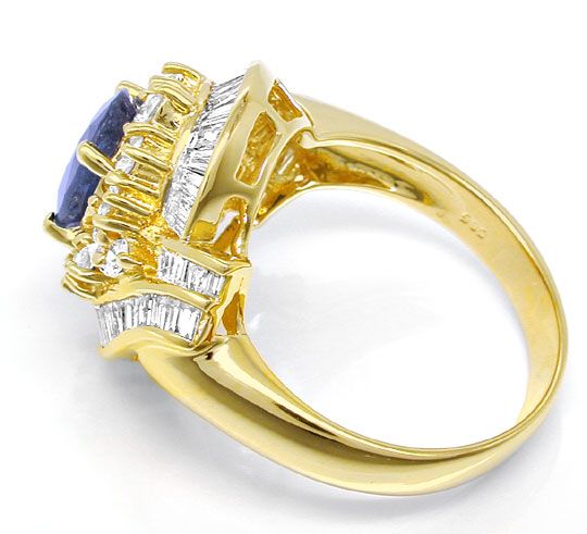 Foto 3 - Diamant Safir Ring 1,74 und 2,19ct Gelbgold, S8773